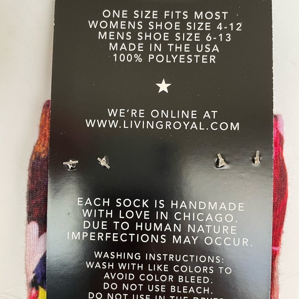 ‎LIVING ROYAL SOCKS FLORAL - Picture 2 of 5
